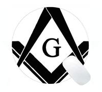 YENDOSTEEN Tappetino per Mouse Rotondo in Gomma Antiscivolo con Bussola, Tappetino per Mouse Rotondo Brother con Bussola Magica con Bordo Cucito