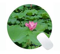 YENDOSTEEN Tappetino per Mouse Rotondo in Gomma Antiscivolo per Giochi da Tavolo Lotus - Tappetini per Mouse Rotondi per Piante