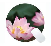 YENDOSTEEN Tappetino per Mouse Rotondo per Gioco Lotus Flowers Serenity - Tappetino per Mouse Rotondo in Gomma Lotus
