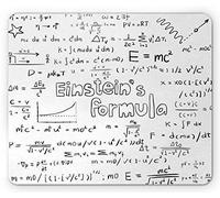 YENDOSTEEN Tappetino per mouse Science, Cultura secchione secchione Stile di scrittura Fisica Matematica Formula Educativo, Mousepad in gomma antiscivolo rettangolare