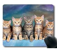 YENDOSTEEN Tappetino per mouse, Tappetino per mouse per gatti simpatico animale Kitten, Tappetino per mouse per computer cat131