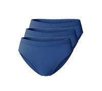 Yenita Confezione da 3 slip da donna in microfibra, senza cuciture, slip, blu marino, S-M