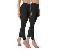 Yenita Leggings Termici da Donna Senza Cuciture, con Caldo Pile all’Interno, in Confezione da 2, Confezione da 2 Pezzi Antracite mélange L/XL