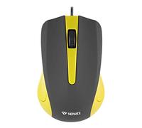 Yenkee YMS 1015YW - Mouse USB con Cavo SUVA, Design ergonomico, per casa e Ufficio, Lunghezza Cavo: 1,25 m, Colore: Giallo
