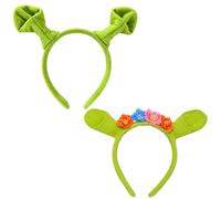 YenMzx Set di fasce per capelli con orecchie da elfo, accessori per cosplay fantasy per trasformazioni dei personaggi, feste a tema ed eventi di ruolo, collezione di copricapo resistente con due