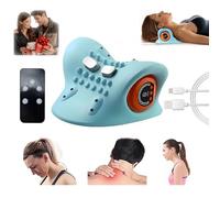 Yennix 2025 Nuovo massaggiatore per collo, cuscino rilassante per spalle e massaggiatore per collo 4D con calore, collo elettrico, dispositivo di trazione cervicale ad angolo di 26 ° per alleviare il