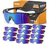 YENPK ANSI Z87.1+ - Occhiali di sicurezza UV resistenti agli urti e ai graffi, per uomini e donne (confezione da 12)