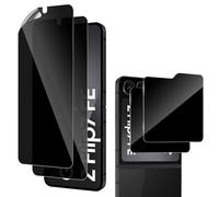 Yenwen Privacy Pellicola per Samsung Galaxy Z Flip 6/7 Fe 5G, 2 Pezzi Privacy Vetro Temperato + 2 Flessibile Anti-spy Protezione, Antigraffio, Durezza 9H