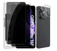 Yenwen Privacy Pellicola Protettiva per OPPO Reno 13F / OPPO Reno 13 FS 5G Protezione, 2 Pezzi Anti-spy Vetro Temperato + 2 Pezzi Pellicola Fotocamera per Reno 13 F / Reno13 FS, Durezza 9H