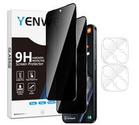 Yenwen Privacy Pellicola Protettiva per Xiaomi 15T / 15T Pro 5G Protezione, 2 Pezzi Anti-spy Vetro Temperato + 2 Pezzi Pellicola Fotocamera, Antigraffio, Durezza 9H, Senza Bolle