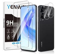 Yenwen Vetro Temperato Compatibile con Honor 90 Lite 5G, 2 Pezzi Vetro Temperato Pellicola Protettiva + 2 Pezzi Pellicola Fotocamera, Antigraffio, Durezza 9H, Senza Bolle