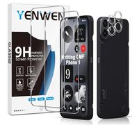 Yenwen Vetro Temperato Compatibile con Nothing CMF Phone 1 Protezione, 2 Pezzi Vetro Temperato Pellicola Protettiva + 2 Pezzi Pellicola Fotocamera, Antigraffio, Durezza 9H, Senza Bolle