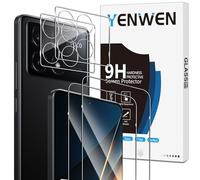 Yenwen Vetro Temperato Compatibile con Xiaomi Mi POCO X6 Pro 5G, 2 Pezzi Vetro Temperato Pellicola Protettiva + 2 Pezzi Pellicola Fotocamera, Antigraffio, Durezza 9H, Senza Bolle