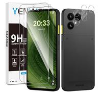 Yenwen Vetro Temperato per Fairphone 6 /Fairphone 6 Plus, 2 Pezzi Glass Pellicola Protettiva + 2 Pezzi Pellicola Fotocamera Protezione, Senza Bolle, Ultra Trasparente Screen