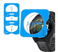 Yenwen Vetro Temperato per Garmin Forerunner 165/165 Music Protezione, con Kit di Installazione, 3 Pezzi Pellicola Protettiva 9H Durezza Anti-Graffio Temperato Schermo, Senza Bolle Trasparente