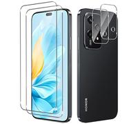 Yenwen Vetro Temperato per Honor 200 Lite 5G, 2 Pezzi Glass Pellicola Protettiva + 2 Pezzi Pellicola Fotocamera Protezione, Anti Graffio, Anti-Impronte, Senza Bolle, 0,33mm Ultra Trasparente