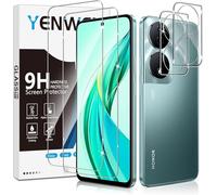 Yenwen Vetro Temperato per Honor 90 Smart 5G, 2 Pezzi Glass Pellicola Protettiva + 2 Pezzi Pellicola Fotocamera Protezione, Antigraffio Film, Durezza 9H, Senza Bolle