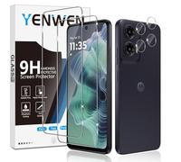 Yenwen Vetro Temperato per Motorola Moto G35 5G Protezione, 2 Pezzi Vetro Temperato Pellicola Protettiva + 2 Pezzi Pellicola Fotocamera, Antigraffio, Durezza 9H, Senza Bolle