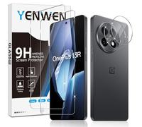 Yenwen Vetro Temperato per OnePlus 13R Protezione, 2 Pezzi Vetro Temperato Pellicola Protettiva + 2 Pezzi Pellicola Fotocamera per OnePlus 13 R, Antigraffio, Durezza 9H, Senza Bolle