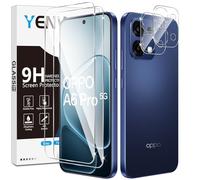 Yenwen Vetro Temperato per OPPO A6 Pro Protezione, 2 Pezzi Vetro Temperato Pellicola Protettiva + 2 Pezzi Pellicola Fotocamera, Antigraffio, Durezza 9H Glass, Senza Bolle