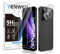 Yenwen Vetro Temperato per OPPO Reno 13 5G Protezione, 2 Pezzi Vetro Temperato Pellicola Protettiva + 2 Pezzi Pellicola Fotocamera per OPPO Reno13, Antigraffio, Durezza 9H, Senza Bolle