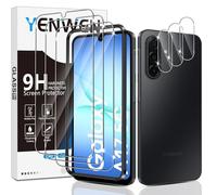 Yenwen Vetro Temperato per Samsung Galaxy A17 5G Protezione, 3 Pezzi Vetro Temperato Pellicola Protettiva + 3 Pezzi Pellicola Fotocamera, Antigraffio, Durezza 9H Glass per Samsung A 17