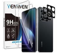 Yenwen Vetro Temperato per Xiaomi 15T / 15T Pro 5G Protezione, 2 Pezzi Vetro Temperato Pellicola Protettiva + 2 Pezzi Pellicola Fotocamera, Antigraffio, Durezza 9H Glass Mi, Senza Bolle