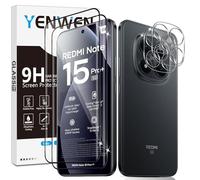 Yenwen Vetro Temperato per Xiaomi Redmi Note 15 Pro Plus/POCO M8 Pro 5G, 2 Pezzi Glass Pellicola Protettiva + 2 Pezzi Pellicola Fotocamera Protezione, Senza Bolle, Ultra Trasparente