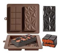 Yeomju Stampo per cioccolato in silicone, 2 pezzi, profondità 2,5 cm, per barrette di pistacchi, senza BPA, durevole e riutilizzabile