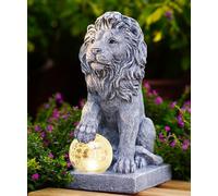 Yeomoo Figure a forma di leone con lampade a energia solare, decorazione da giardino, divertente, decorazione da giardino, per uomini, donne, mamma, compleanno, decorazione resistente alle intemperie