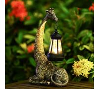 Yeomoo Giraffa, statuette solari da giardino con lampada solare: decorazione esterna, regalo per donne e uomini