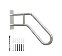 YEOOE 60 cm, corrimano a forma di U, in acciaio inox, per scale da 1 a 3 livelli, ringhiera per scale in acciaio inox, per giardino, garage, veranda, interni ed esterni (tubo da 3,2 cm)