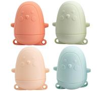 Yeory 4pcs/Set di Giocattoli da Bagno, 2, 6x3 Giocattoli da Bagno per Bambini in Silicone di Grado Alimentare, Pinguini Ecologico Pinguino schizzano Acqua per Bambini per Ragazzi, Piccola