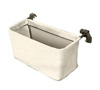 Yeory Borsa per Coda di Carrello per vagone, Attacco di stoccaggio del vagone Bianco, Attacco Cesto sospeso Rimovibile, Cesto Carrello a Spinta a Mano 16.5x8.3x8.7