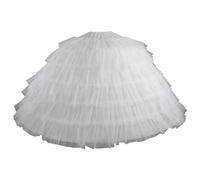 Yeory Gonna in cottimo 6 Hoops Underkirt Tulle Pettico da 43 Pollici di Sottovesti per Donne sotto Vestito Skirt a Cerchio da Sposa Regolabile per la Cerimonia del Abito da Ballo da Spalla, Tulle