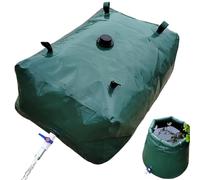 Yeory Serbatoio d'Acqua Portatile 29Gal/110L PVC Blu Piegabile Acqua Morbida con valvole e Kit di overlow a Lungo Termine per Campeggio, e Acqua di stoccaggio dell'Acqua di Emergenza vescica d'Acqua