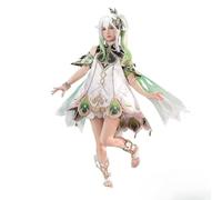 YEOSEA Elegant White & Green Cosplay Dress with Gold Trim, Stretch Fabric, Japanese Harajuku Inspired Fantasy Costume for Events (+ Accessori,XS)