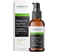 YEOUTH Acido Ialuronico Viso Siero con Vitamina C e Tripeptide-31, Siero Viso Acido Ialuronico Minimizza Aspetto di Rughe, Chiazze e Pelle Opaca, Idratante Prodotti Skincare 60ml