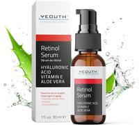 YEOUTH Retinolo Viso Siero con Acido Ialuronico e Vitamina E, Idratante Siero Viso Retinolo Notte, Skincare Adatto a Tutti i Tipi di Pelle 30ml