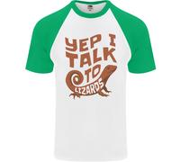 Yep I Parlare A Lucertole Camaleonti Uomo S/S Baseball T-Shirt