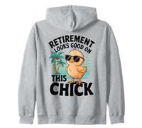 Yep This Chick is Retired Retirement Looks Good On Chick Felpa con Cappuccio