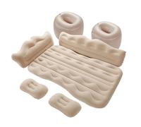 YEQING Materasso gonfiabile, materassino campeggio, materasso pieghevole, seggiolino auto gonfiabile per viaggio in famiglia(Beige)
