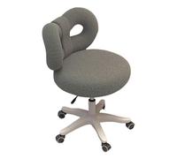 YEQING Poltrone da Toeletta con Ruote, Poltrona Girevole con Schienale a Farfalla, Poltrona Regolabile con Rotelle per Bagno, Camera da Letto, Soggiorno(Green)