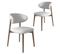 YEQING Set di 2 Sedie da Pranzo in Pelle, Cucina e Sala, Sedia con Schienale ad Arco per, Casa(G)