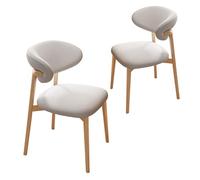 YEQING Set di 2 Sedie da Pranzo in Pelle, Cucina e Sala, Sedia con Schienale ad Arco per, Casa(I)