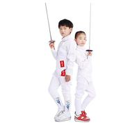 YEQING Set di 3 Pezzi Abbigliamento per la Scherma, Pantaloni/Giacca/Gilet, Allenamento Quotidiano for Atleti Schermidori 350N - Mano Sinistra(36#)