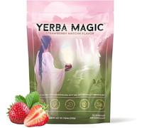 Yerba Magic PeAch MaNGo,Yerba Mate Instant Tea Powder, Magic Strawberry Matcha, Strawberry Matcha/PeAChs Mango, 4-in-1 Functional Blend,Focus and Gut Health (Strawberry matcha)