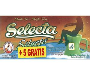 Yerba Mate Selecta Bustine di tè di dimagramento Silhouette miscela x 25