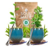 Yerba Mate Soul Mate Mega Menta 500g - Set completo per due persone