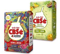 Yerba Mate Tè Set: CBSé Frutos Tropicales 500g + CBSé Guarana 500g + Campione Regalo (40g) |Ricco di antiossidanti e vitamine, senza zucchero | Argentina